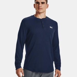Under Armour Waffle Henley - Navy Blue - Large